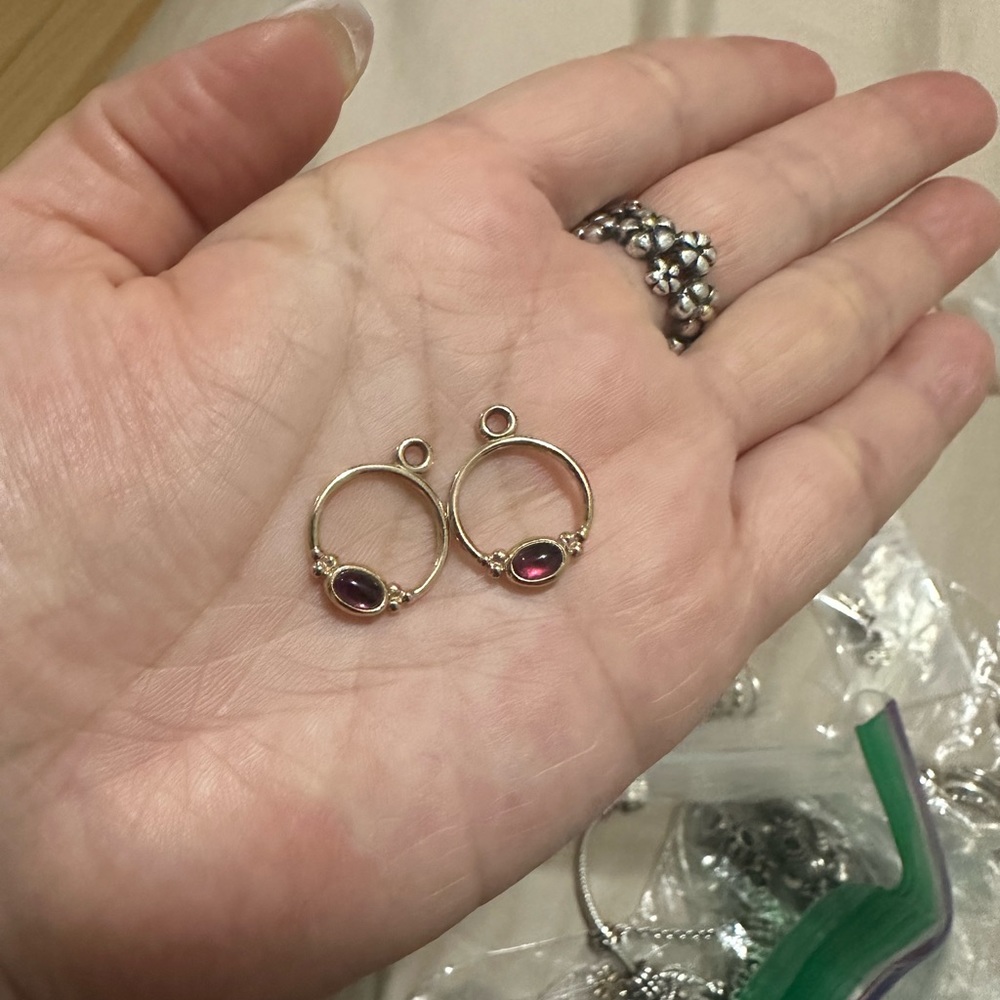 Pandora gold earrings